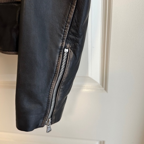 Bagatelle NYC Asymmetrical Studded Genuine Soft Leather Moto Jacket Size S - Picture 12 of 17